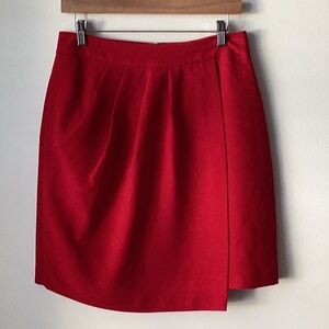 Club Monaco Benellie Pleated Skirt Gypsy Red Sz 8